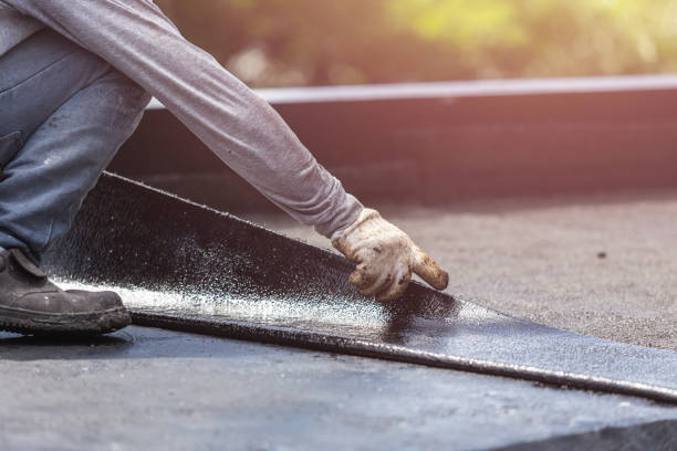Professional Waterproofing technician working in Victoria, VA